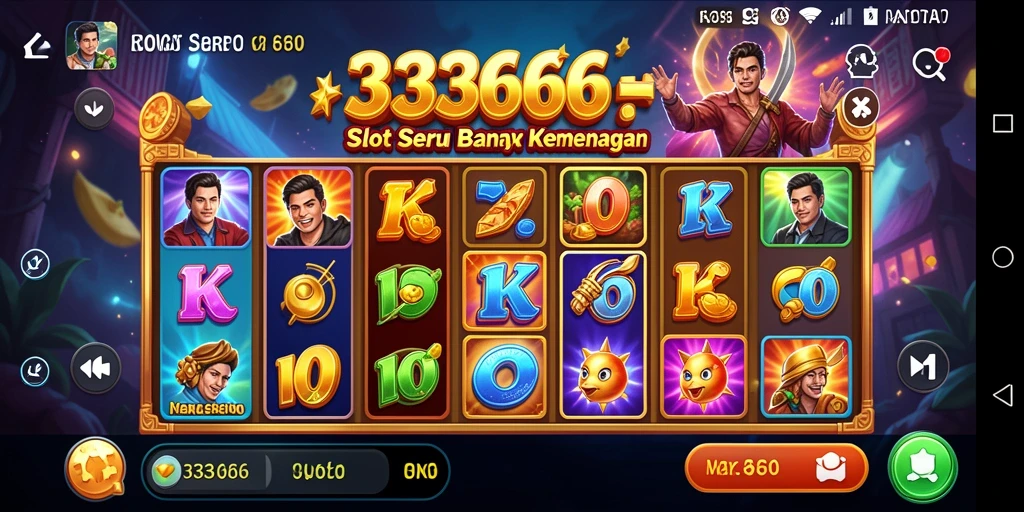 Tampilan gameplay seru dan penuh warna dari 333666.
