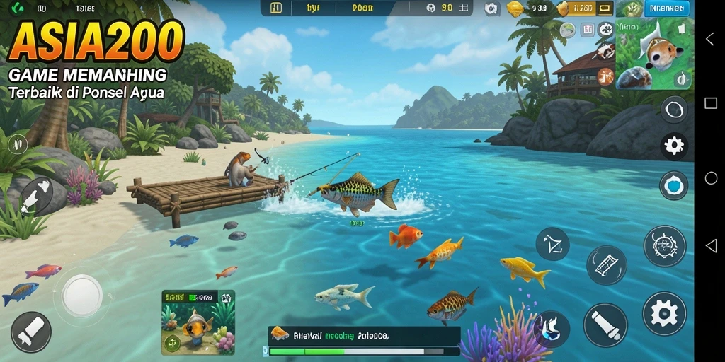 Screenshot ASIA200 menampilkan pengalaman memancing yang realistis dan menyenangkan.