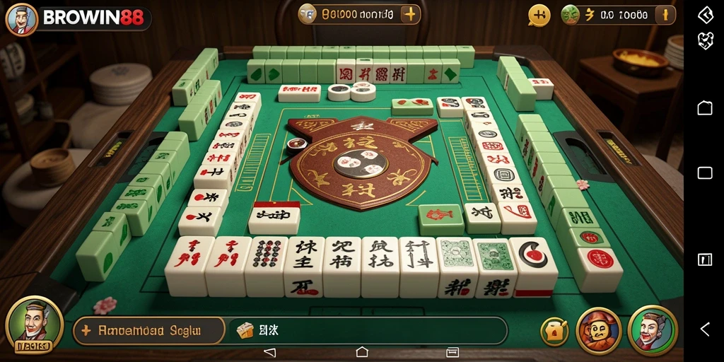 Tampilan menarik dari BROWIN88 yang menunjukkan gameplay Mahjong yang seru.