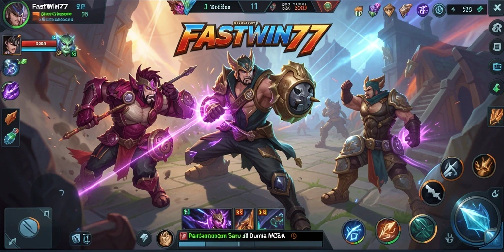 Gameplay seru dengan pertarungan tim di FASTWIN77.