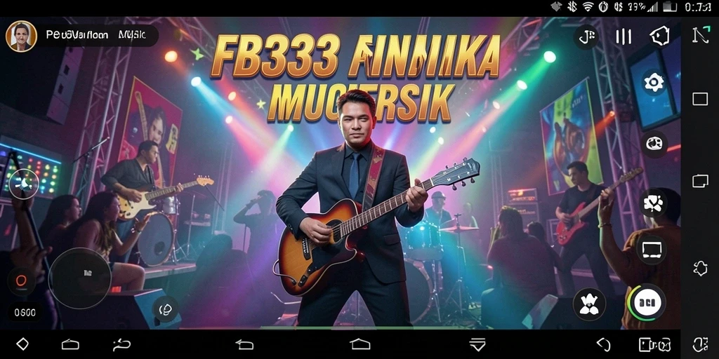 Screenshot utama FB333 menunjukkan gameplay interaktif dan menyenangkan dalam musik.
