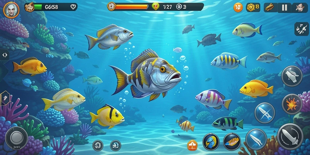 Screenshot G668 menampilkan gameplay seru Tembak Ikan.