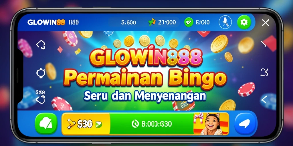 Tampilan game Bingo yang menarik dan interaktif di GLOWIN88.