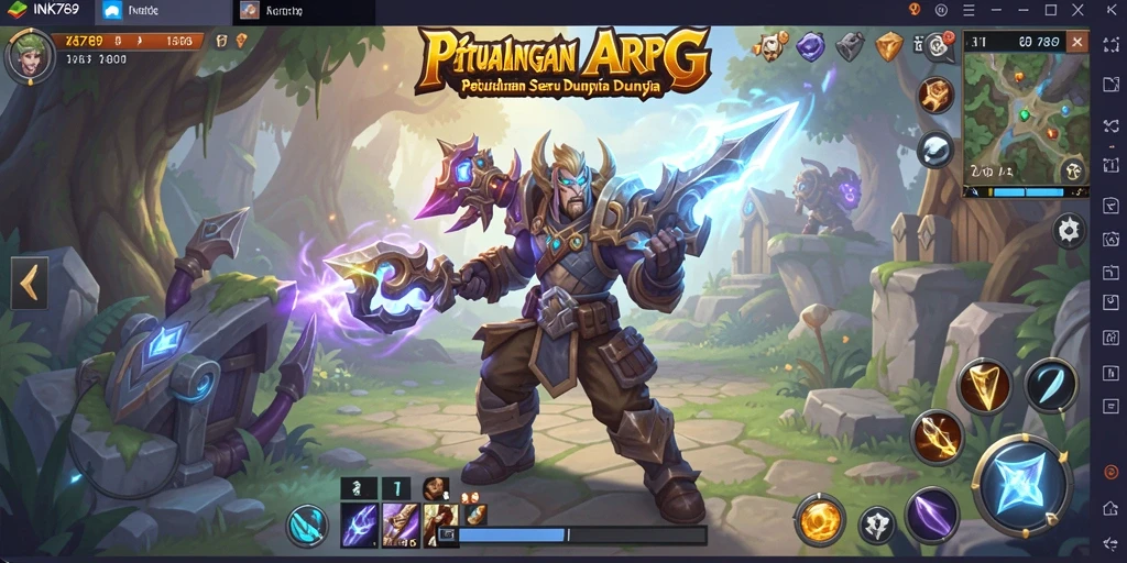Tampilan gameplay seru dari INK789 dengan pertarungan epik.