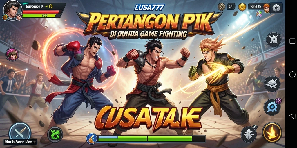 Menampilkan aksi dan pertarungan seru dalam game LUSA777.