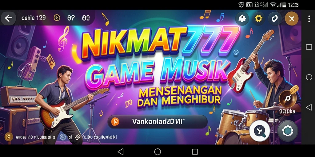 Tampilan gameplay NIKMAT777 yang menarik dan interaktif dengan musik.