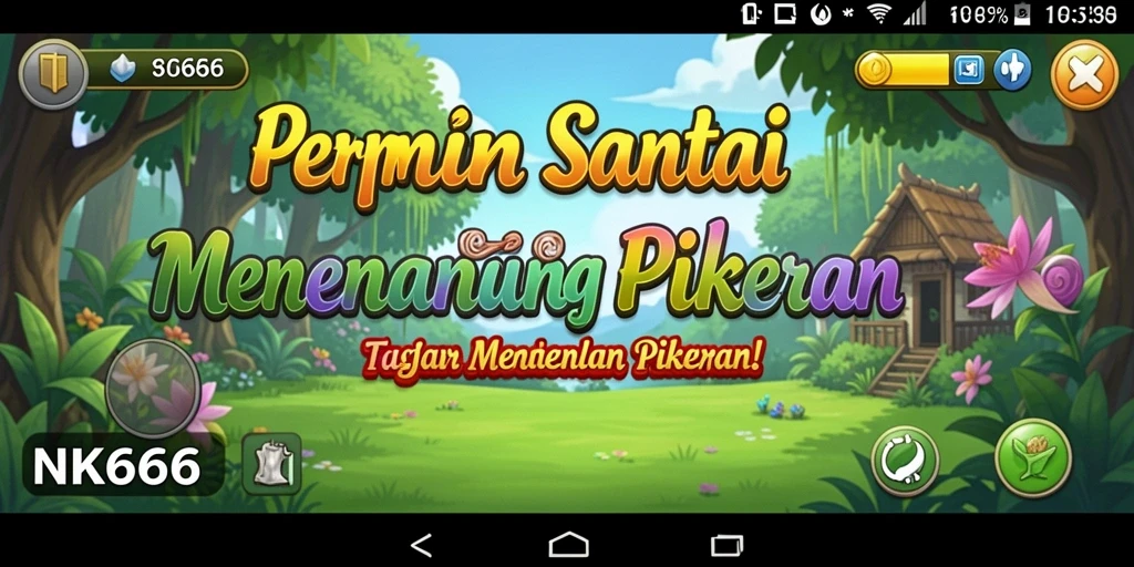 Tampilan gameplay NK666 yang ceria dan menghibur.
