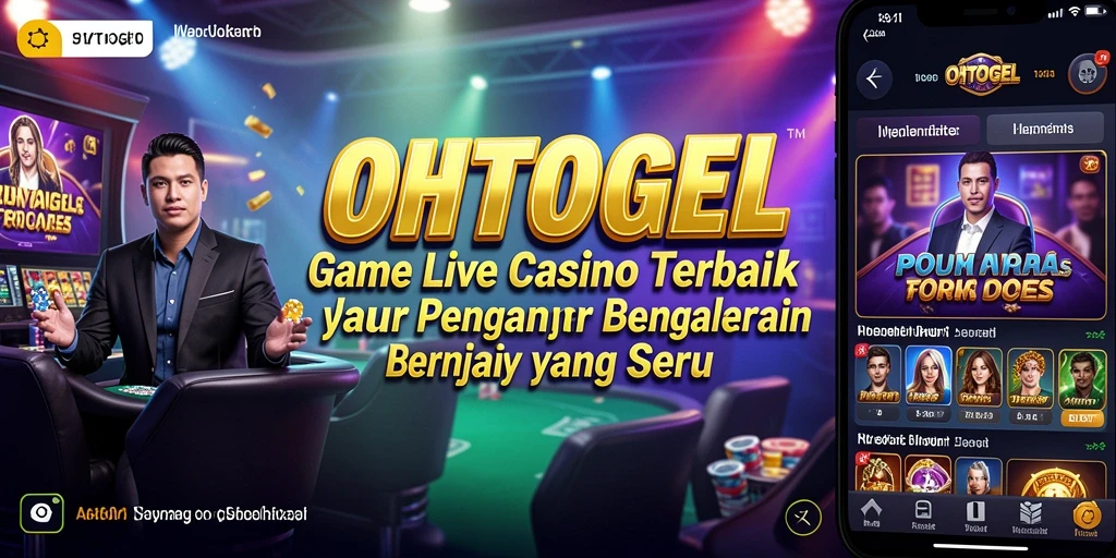 Screenshot gameplay OHTOGEL menunjukkan suasana Live Casino yang mendebarkan.