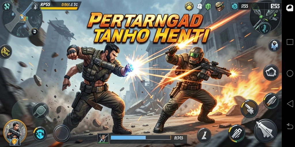 Gameplay seru dengan pertarungan mendebarkan dan karakter unik.