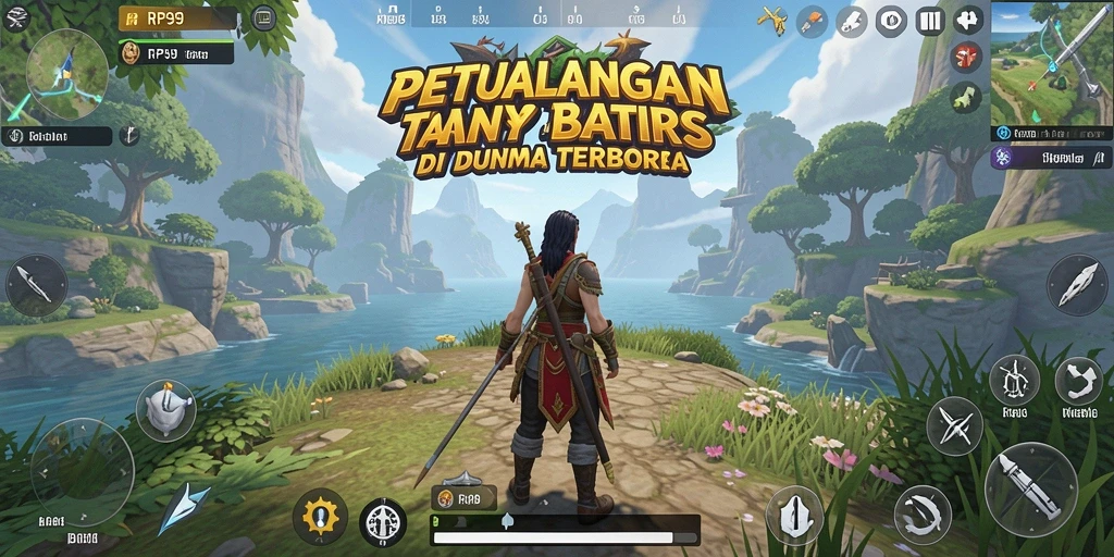 Gameplay RP99 yang menampilkan keindahan dunia terbuka.