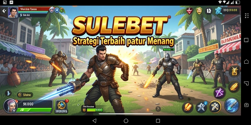 Tangkapan layar utama SULEBET menampilkan intense gameplay strategis.
