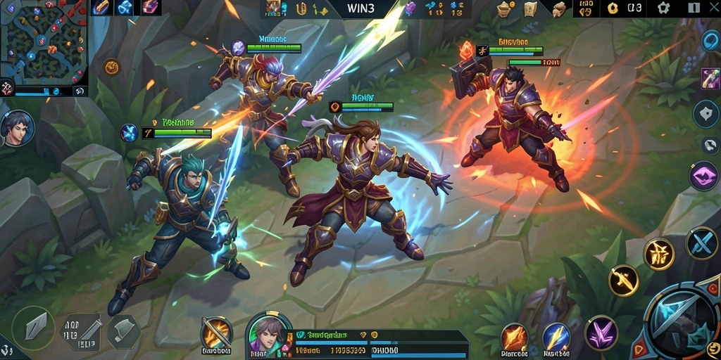 Tampilan gameplay seru dan strategis di WIN33.